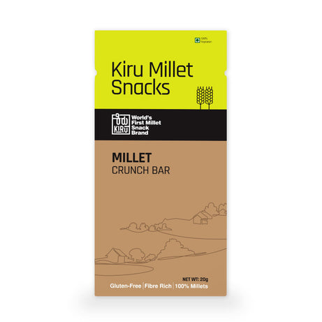 VEGAN MILLET CRUNCHY BAR - 12 bars