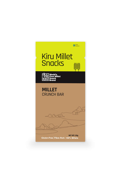 VEGAN MILLET CRUNCHY BAR - 12 bars