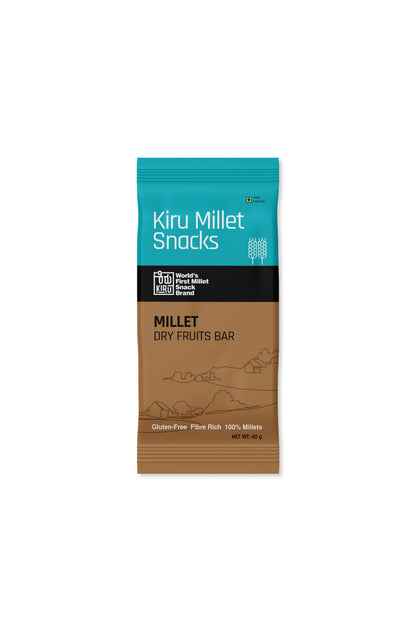 VEGAN MILLET DRY FRUIT BAR - 12 bars