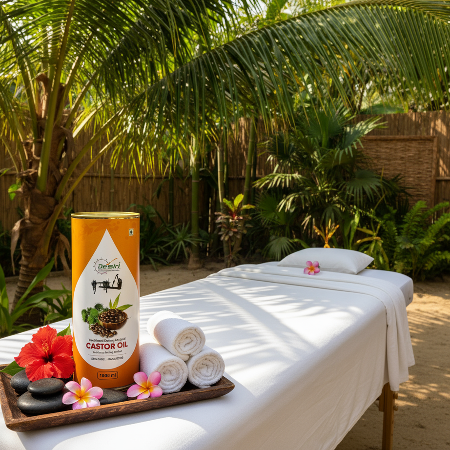 Good one. replace the castor oil bottle with Maadhev castor oil can