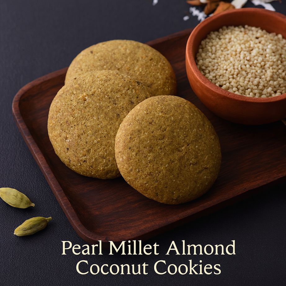 Pearl Millet Almond Coconut Cookies