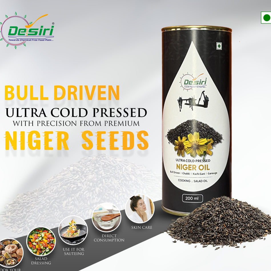 NIGER OIL - 200 ml (Karale/Karal/Ramtil/Blackseed/Surguja/Valesulu/Payellu/Yamitilla/Veri Nuvullu)