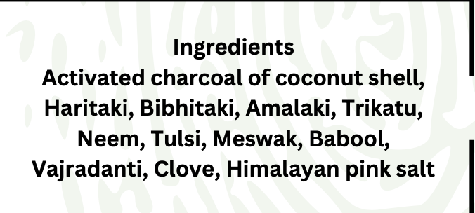 Premium Krishna Shuchi / Activated Charcoal Tooth Powder