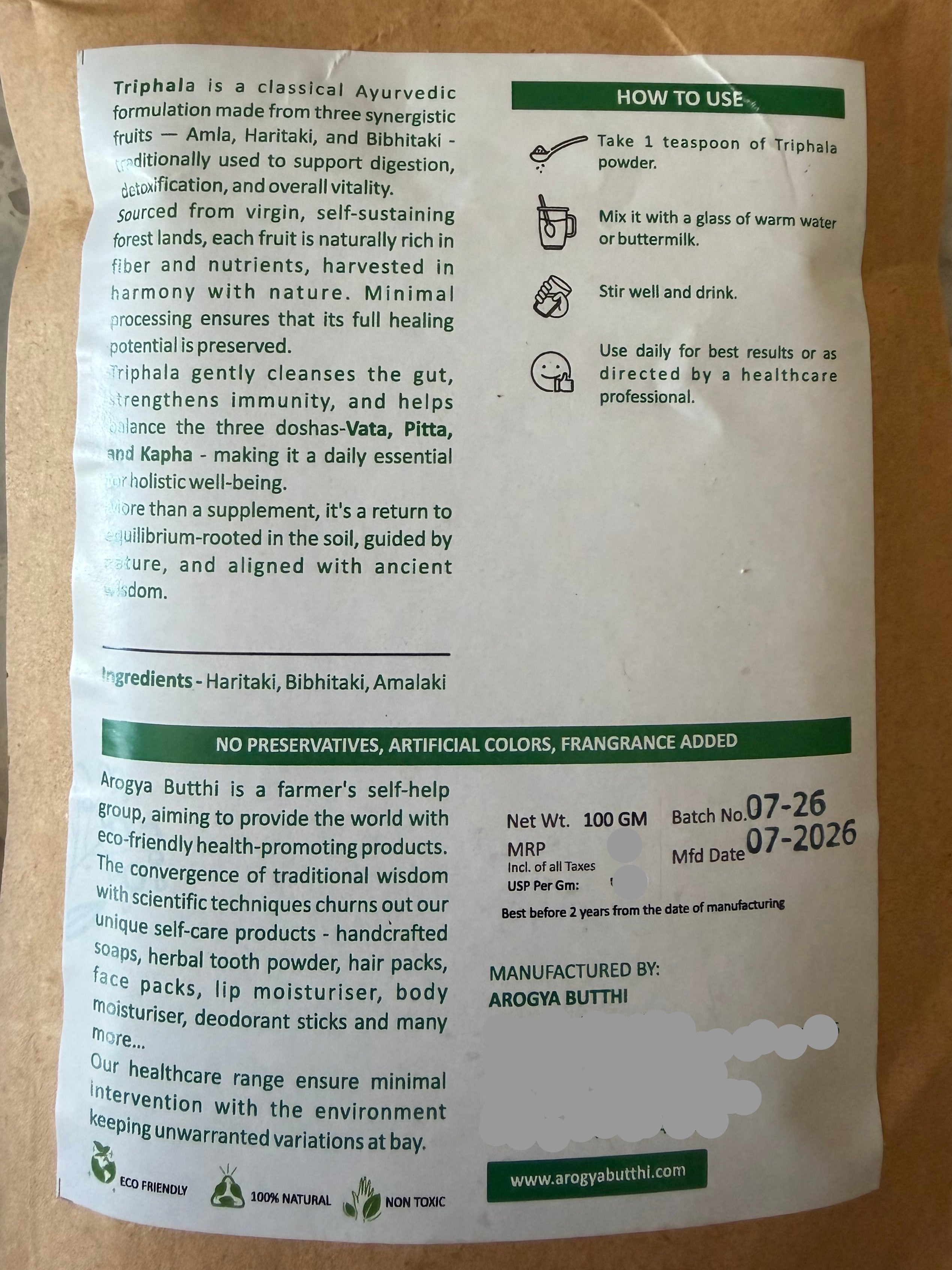 Triphala Powder